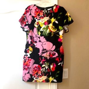 New York & Co. Floral midi dress with pockets Sm